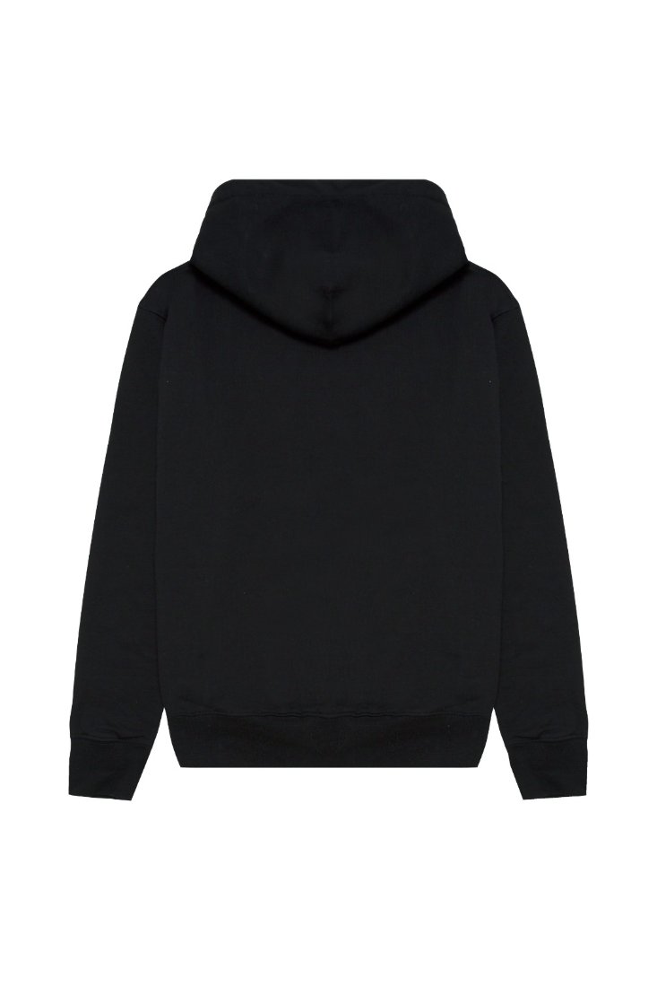 SUEDE1988 black hoodie, back