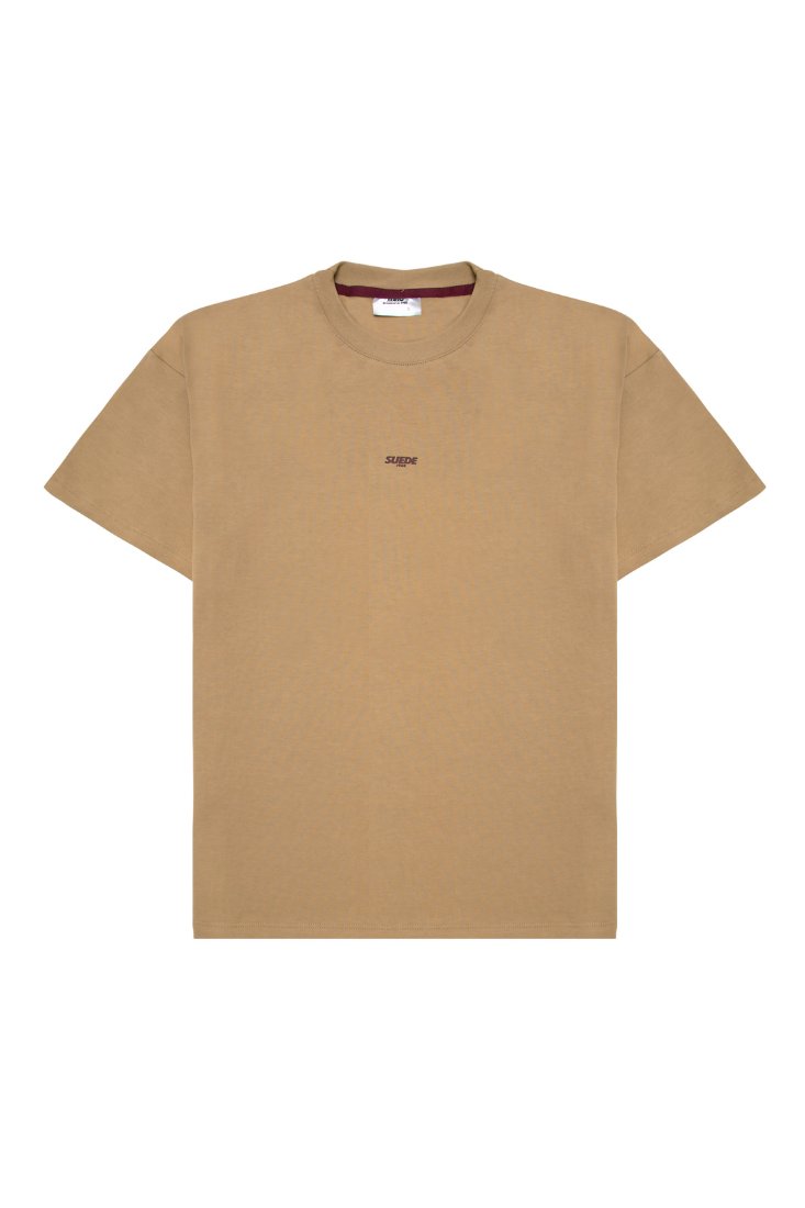 SUEDE1988 tan tee, front