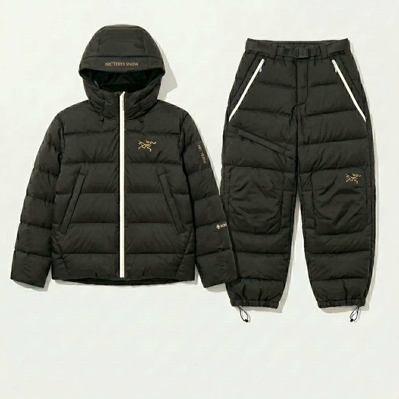 Down insulated jacket and pant
