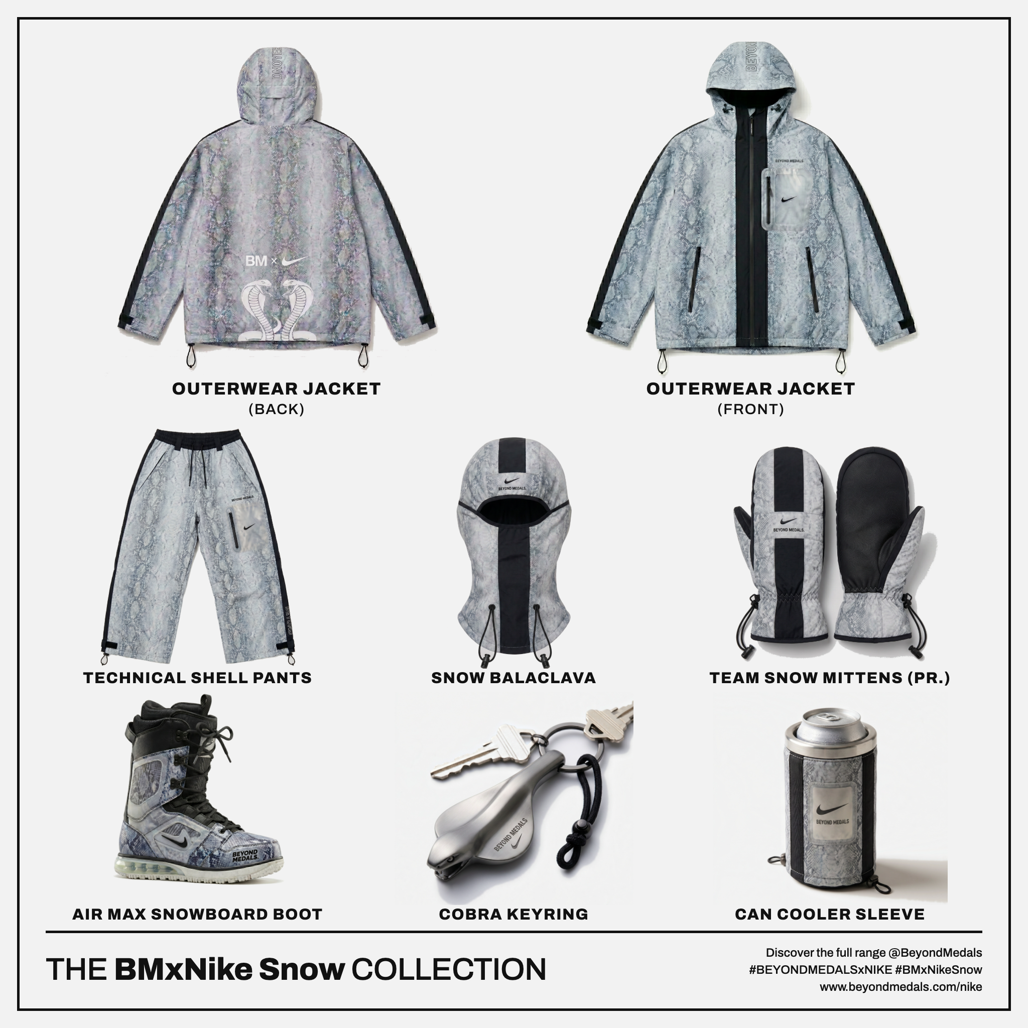 Beyond Medals × Nike capsule sheet