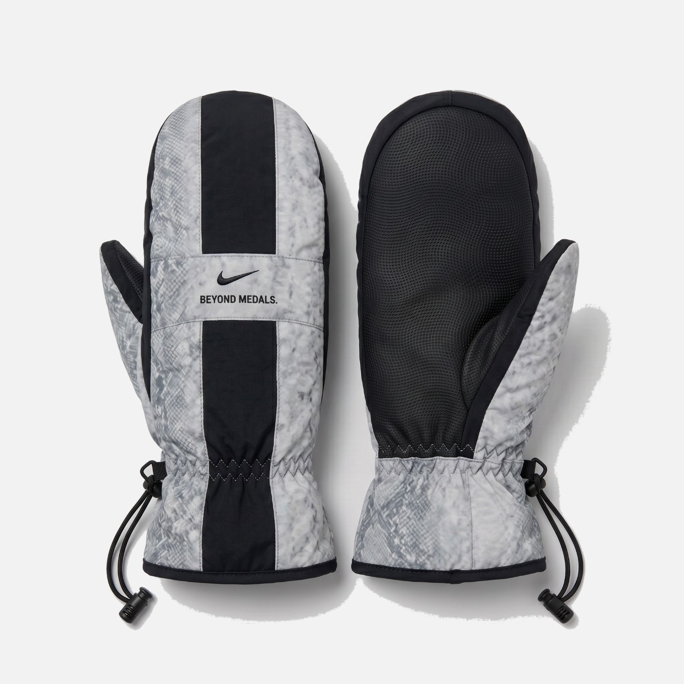 Beyond Medals x Nike snakeskin mittens