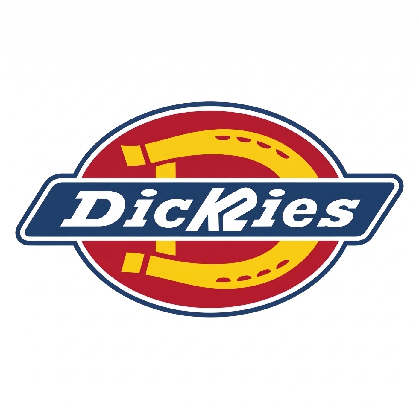 Dickies x K2 co-branded logo, Dickies wordmark with the K2 mark set into the K
