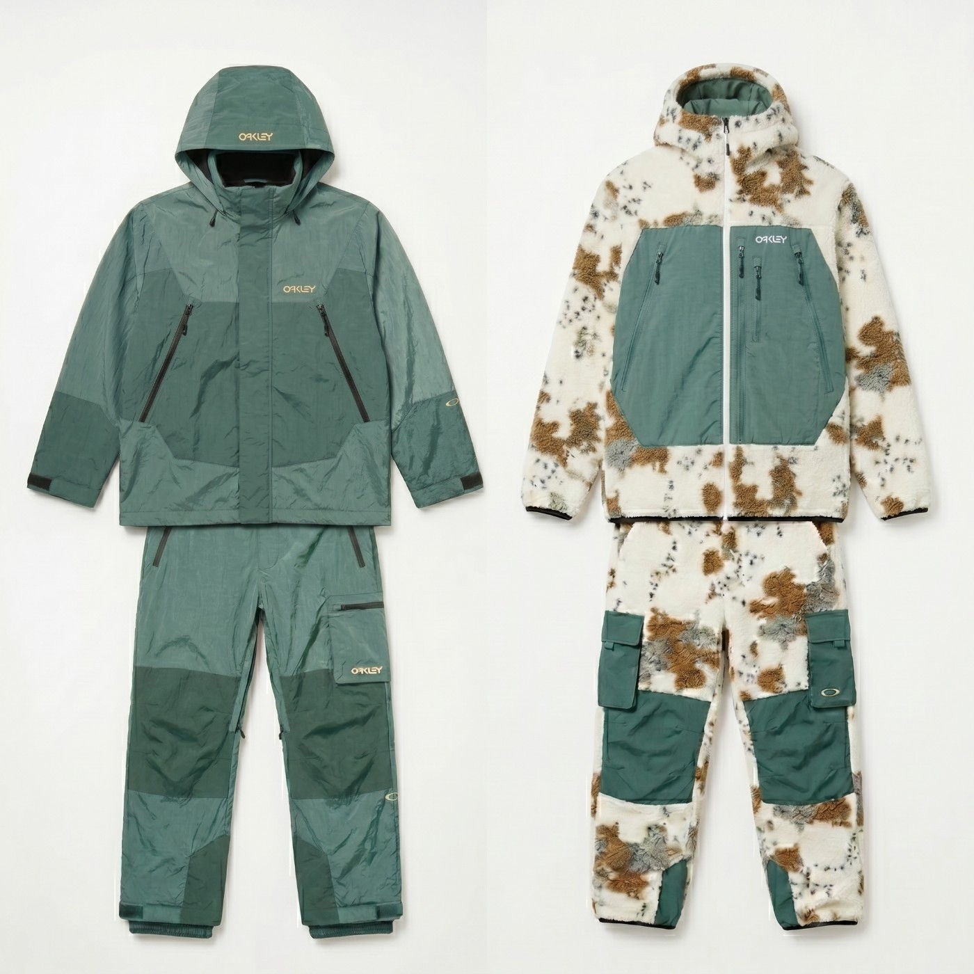 Oakley shell kit in sage and camo sherpa fleece kit