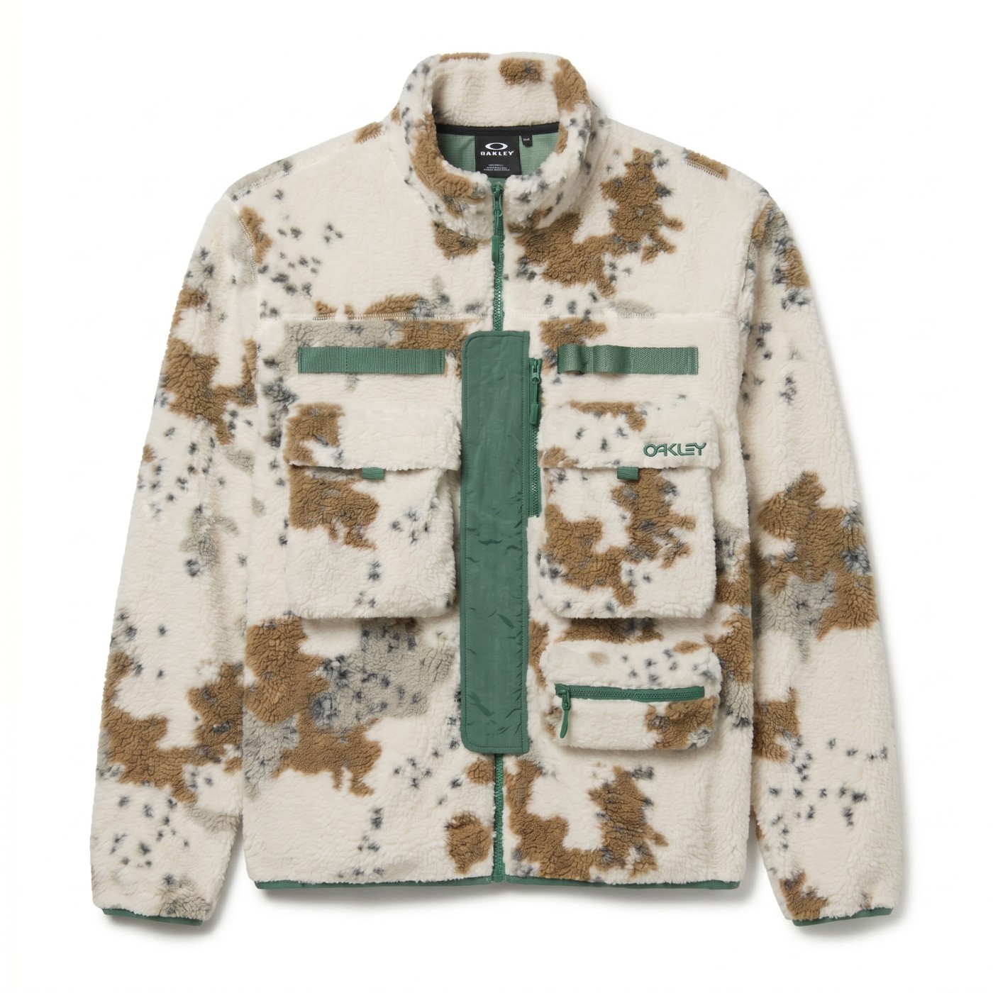 Oakley camo sherpa utility fleece jacket