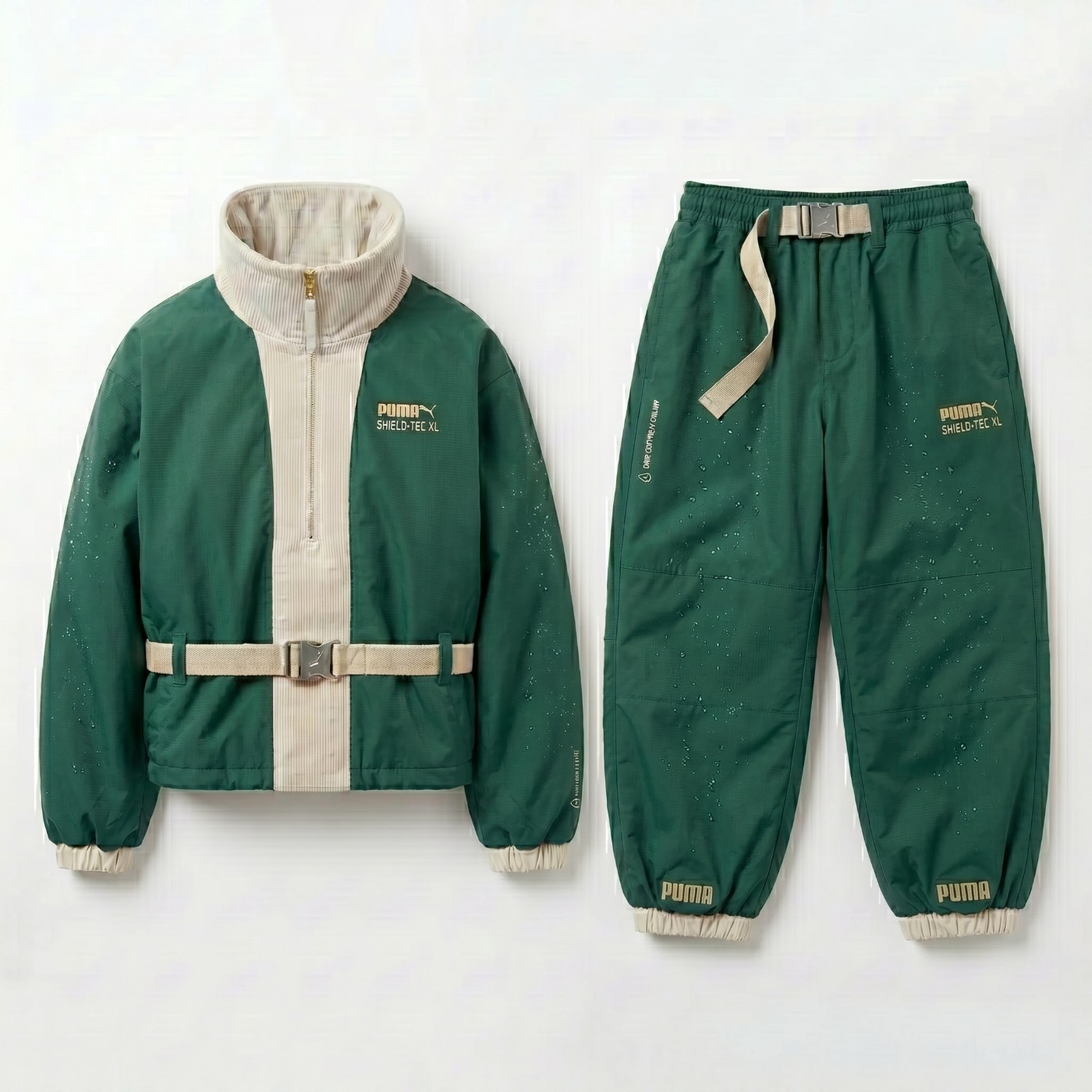PUMA Shield-Tec XL waterproof jacket and pants in green