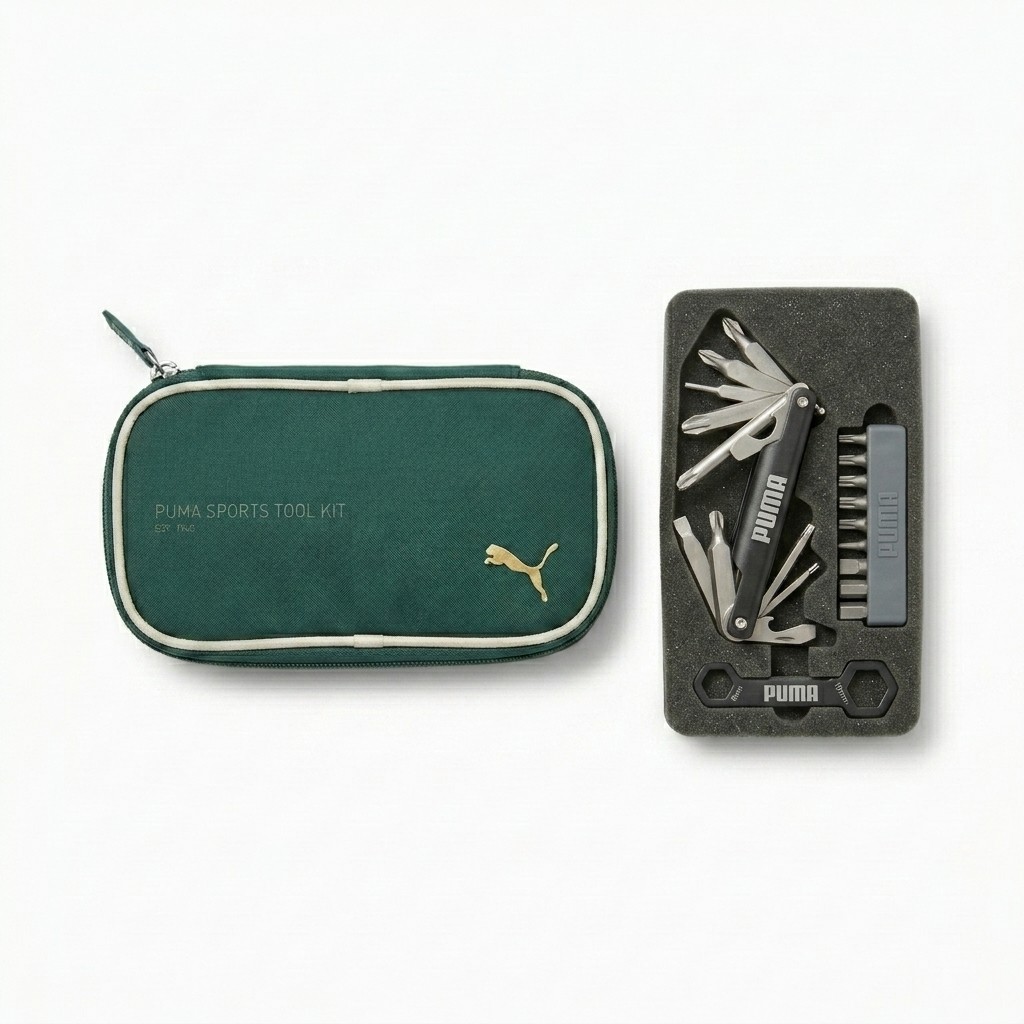 PUMA sports tool kit in green case