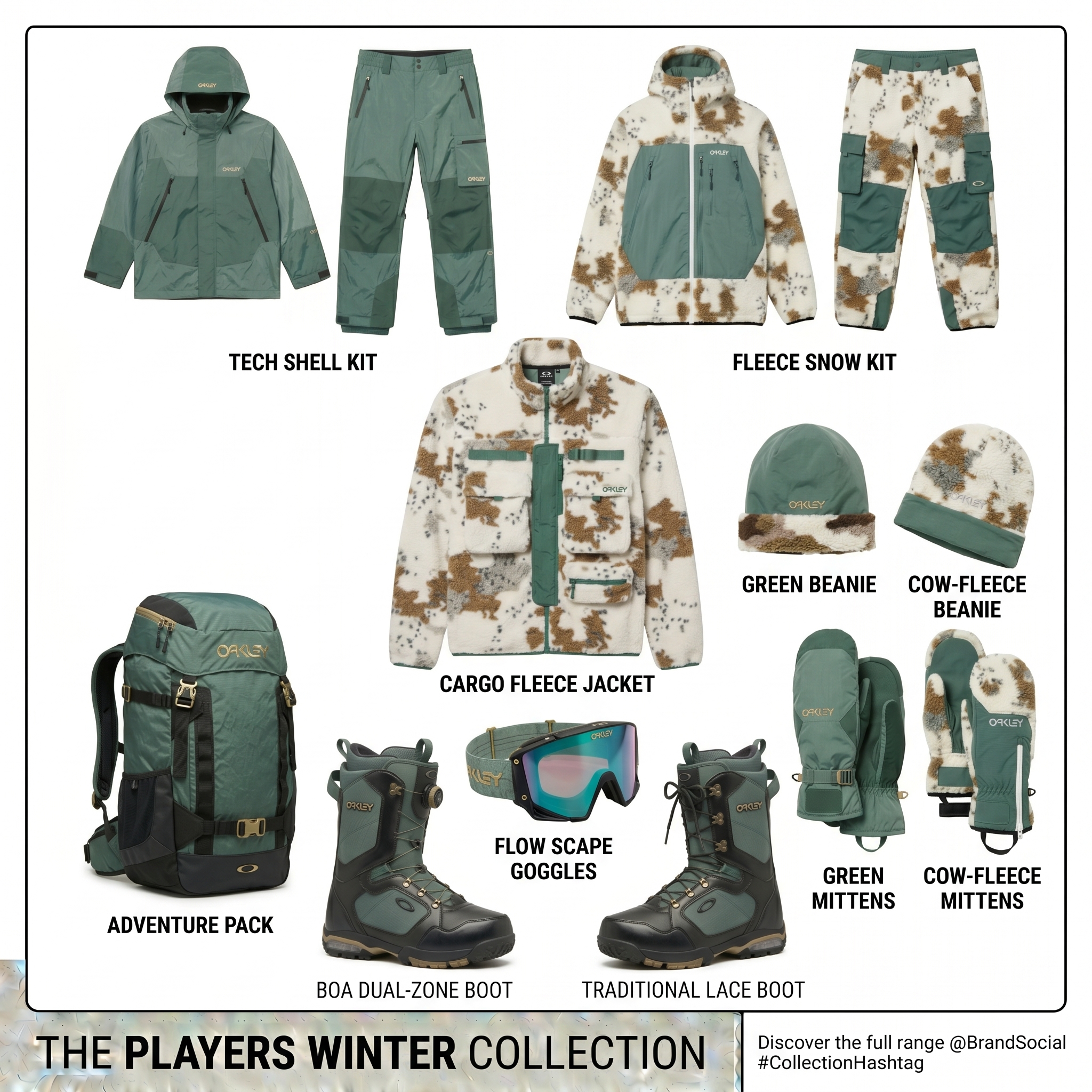 Oakley Players Winter capsule sheet