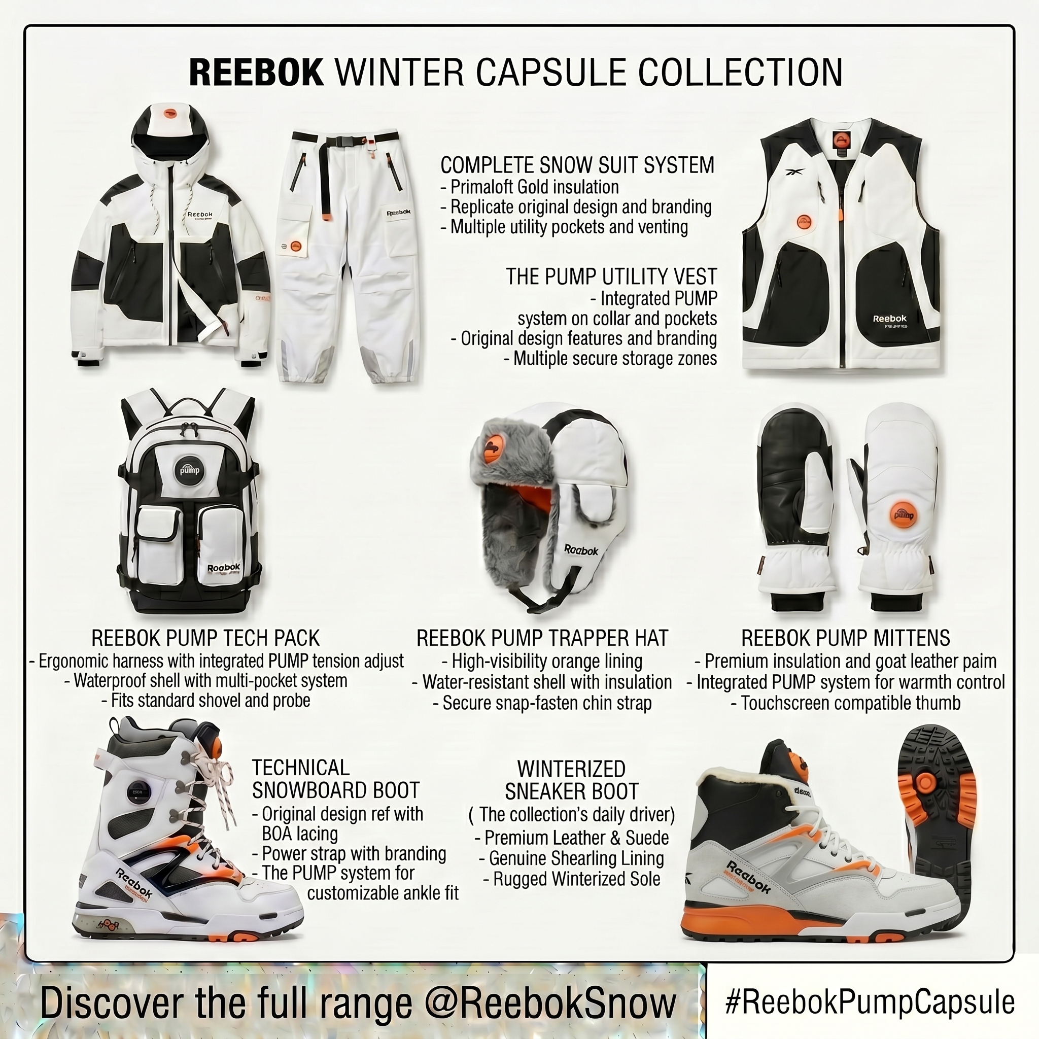 Reebok Pump capsule sheet