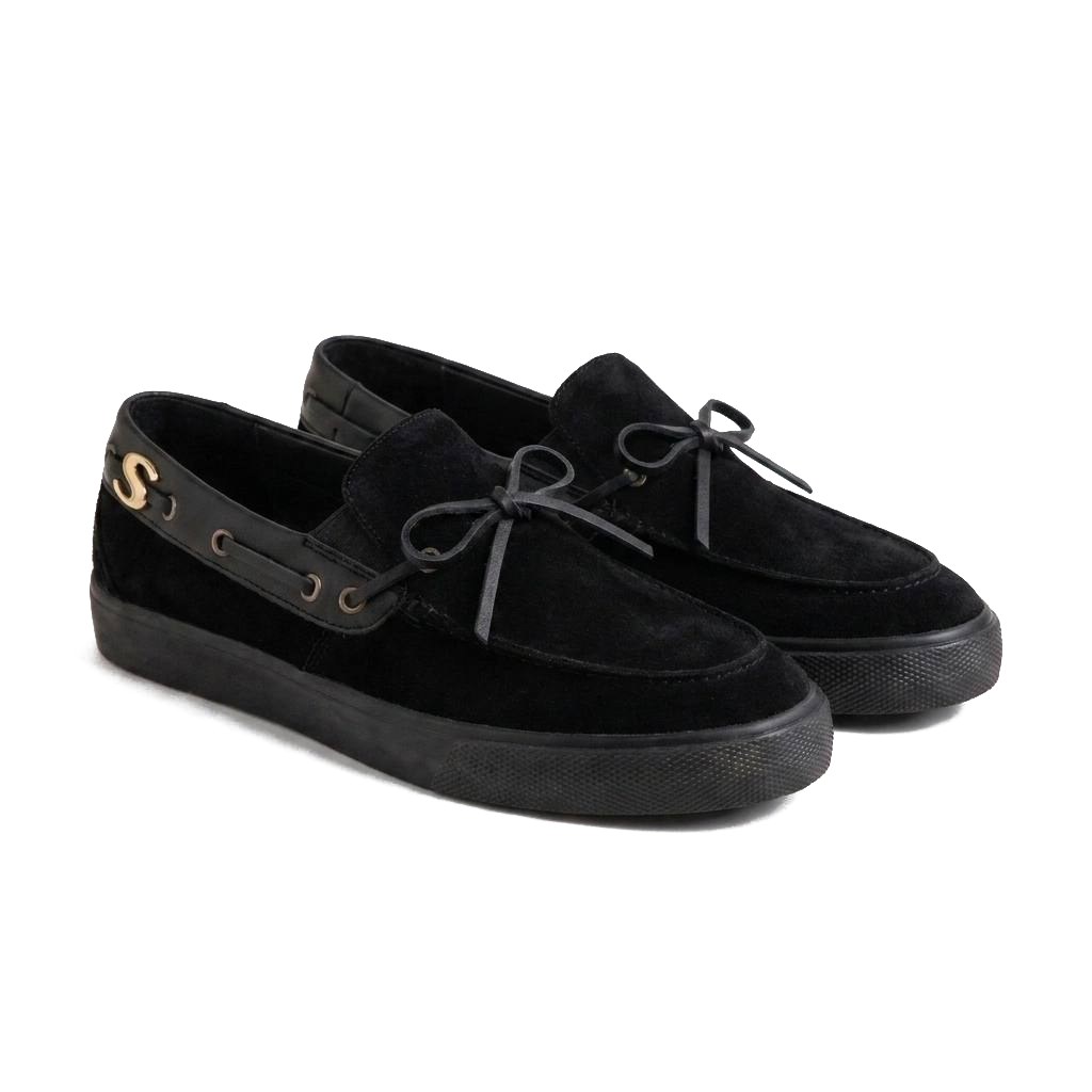 Boat shoe skate concept, low top, three-quarter view
