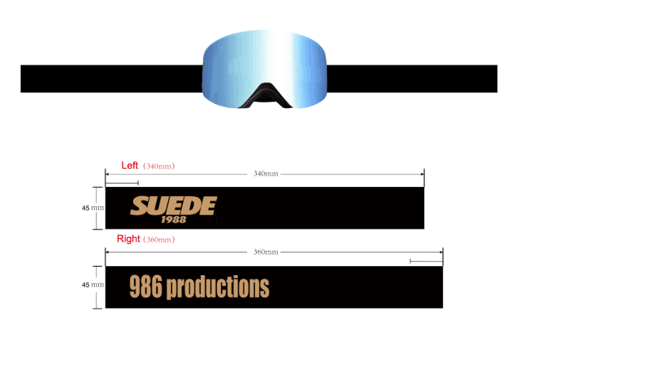 Goggle strap colourway 1