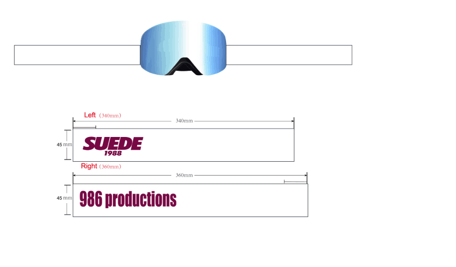 Goggle strap colourway 2