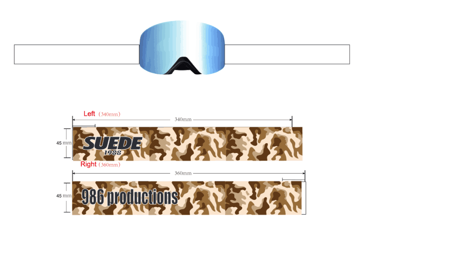 Goggle strap colourway 3