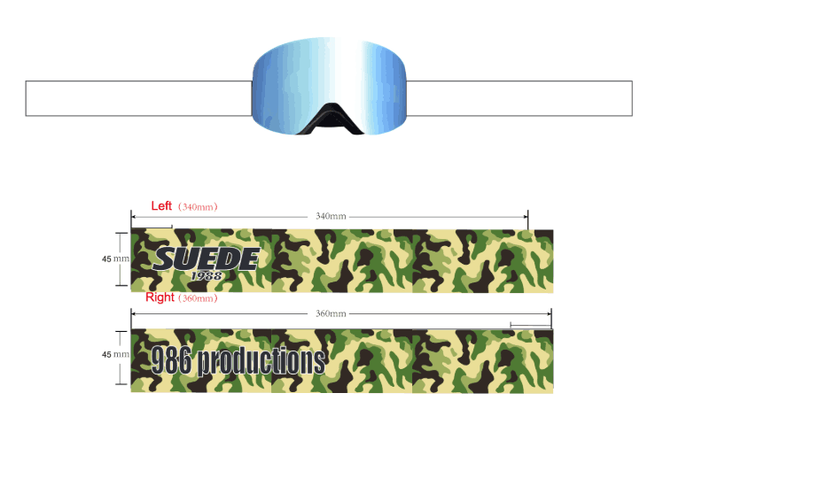 Goggle strap colourway 5