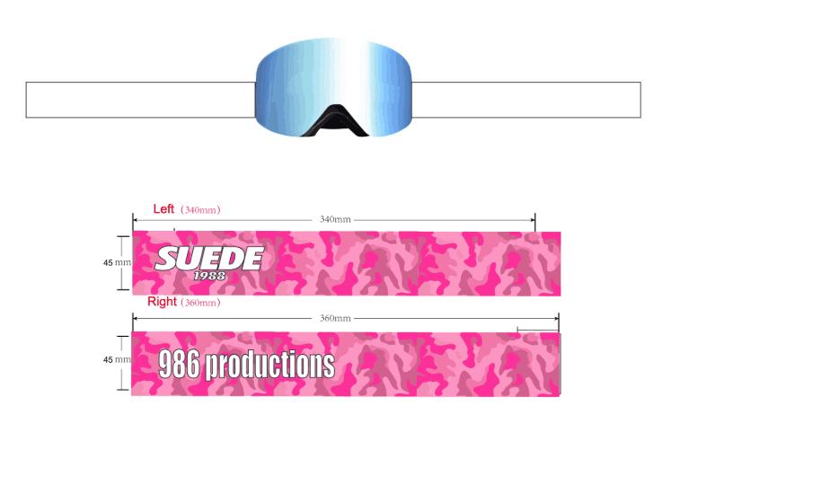 Goggle strap colourway 6