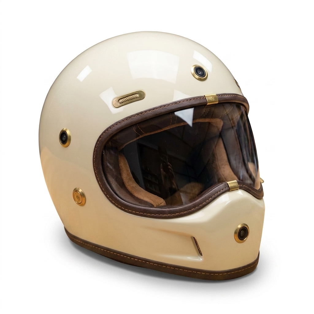 HelMart — helmet shell with integrated cameras and vents