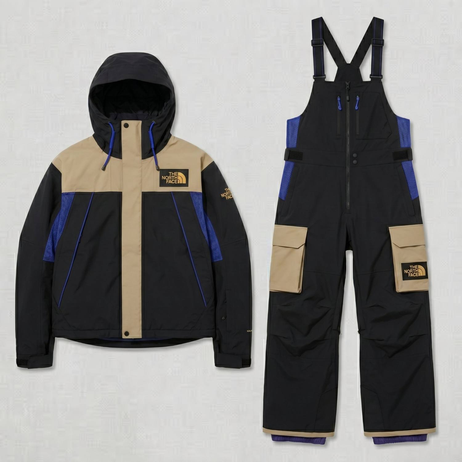 Shell and bib pant, front