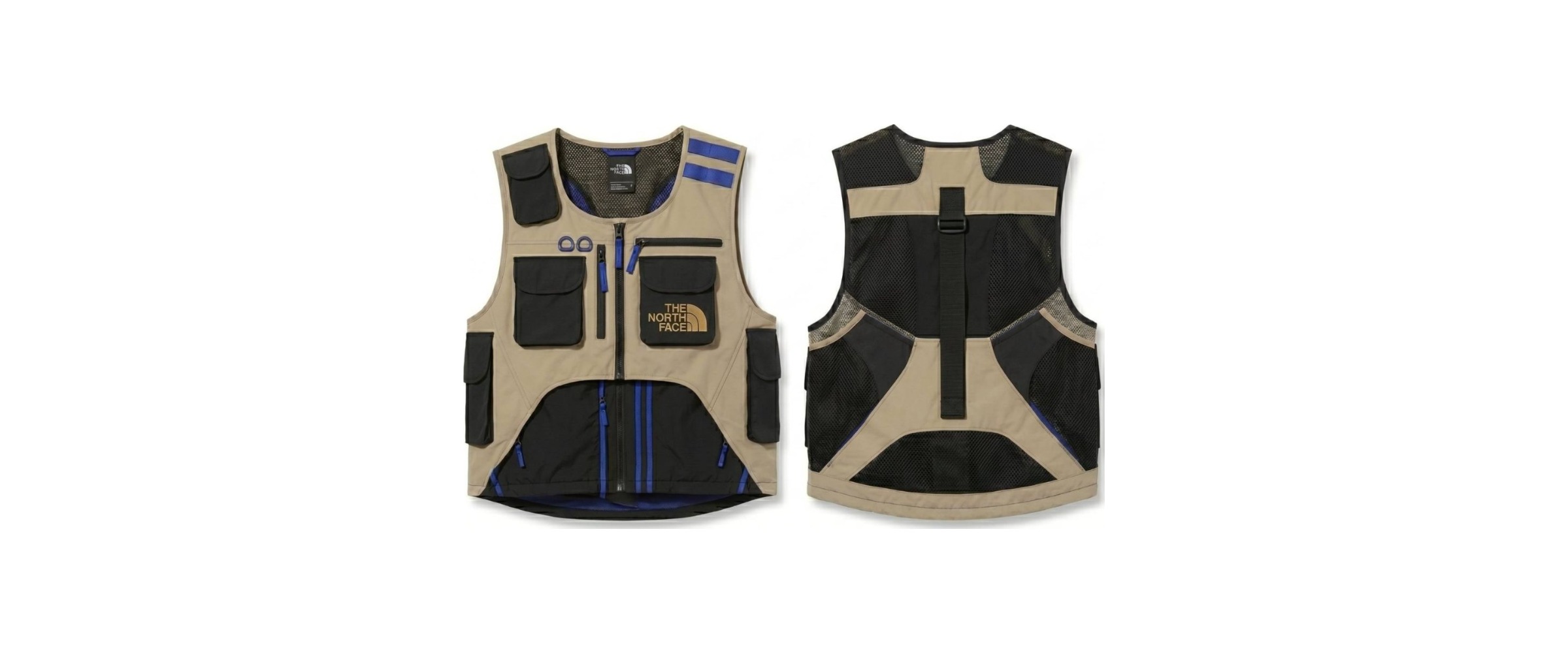 The North Face technical vest concept, front and back
