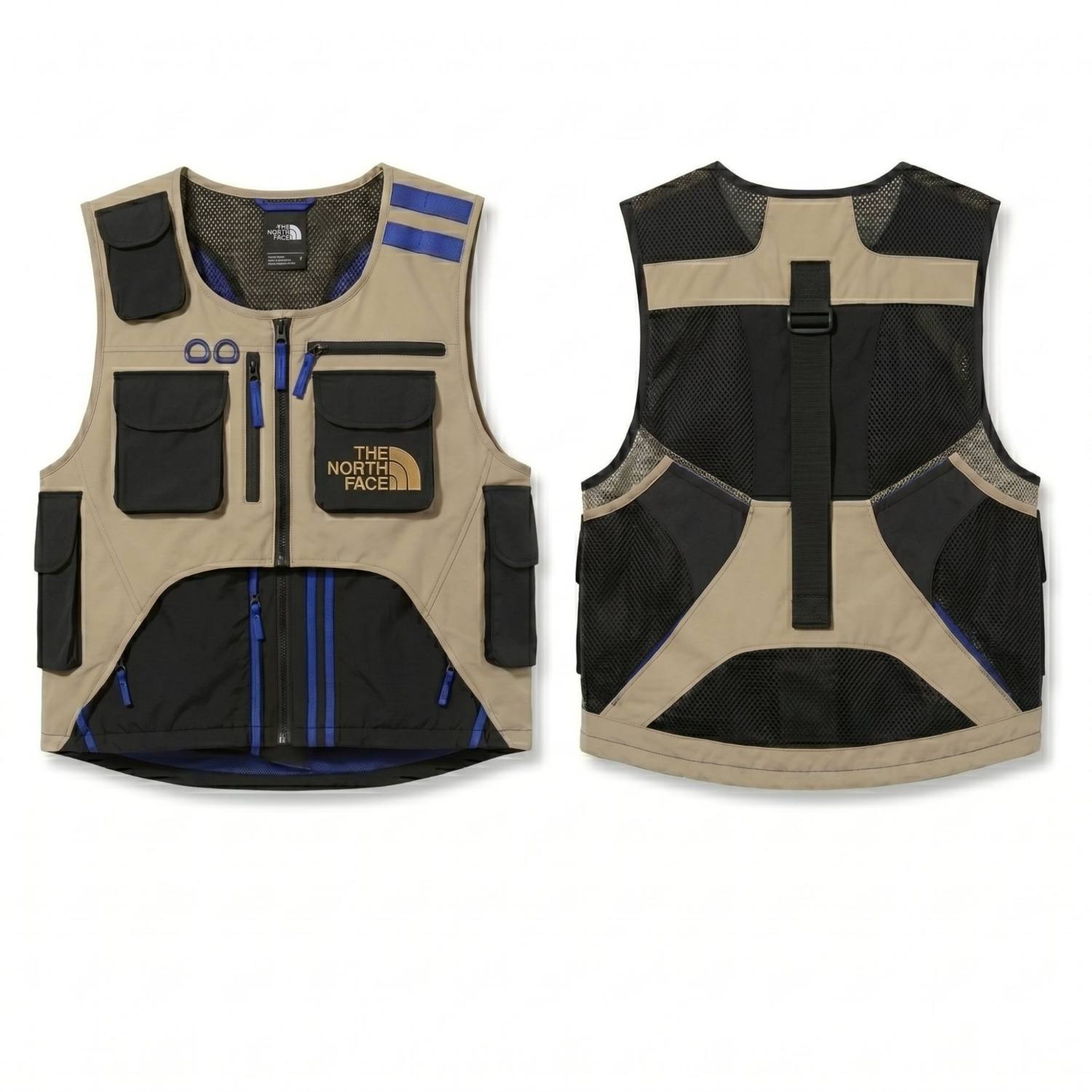 Technical vest, front and back
