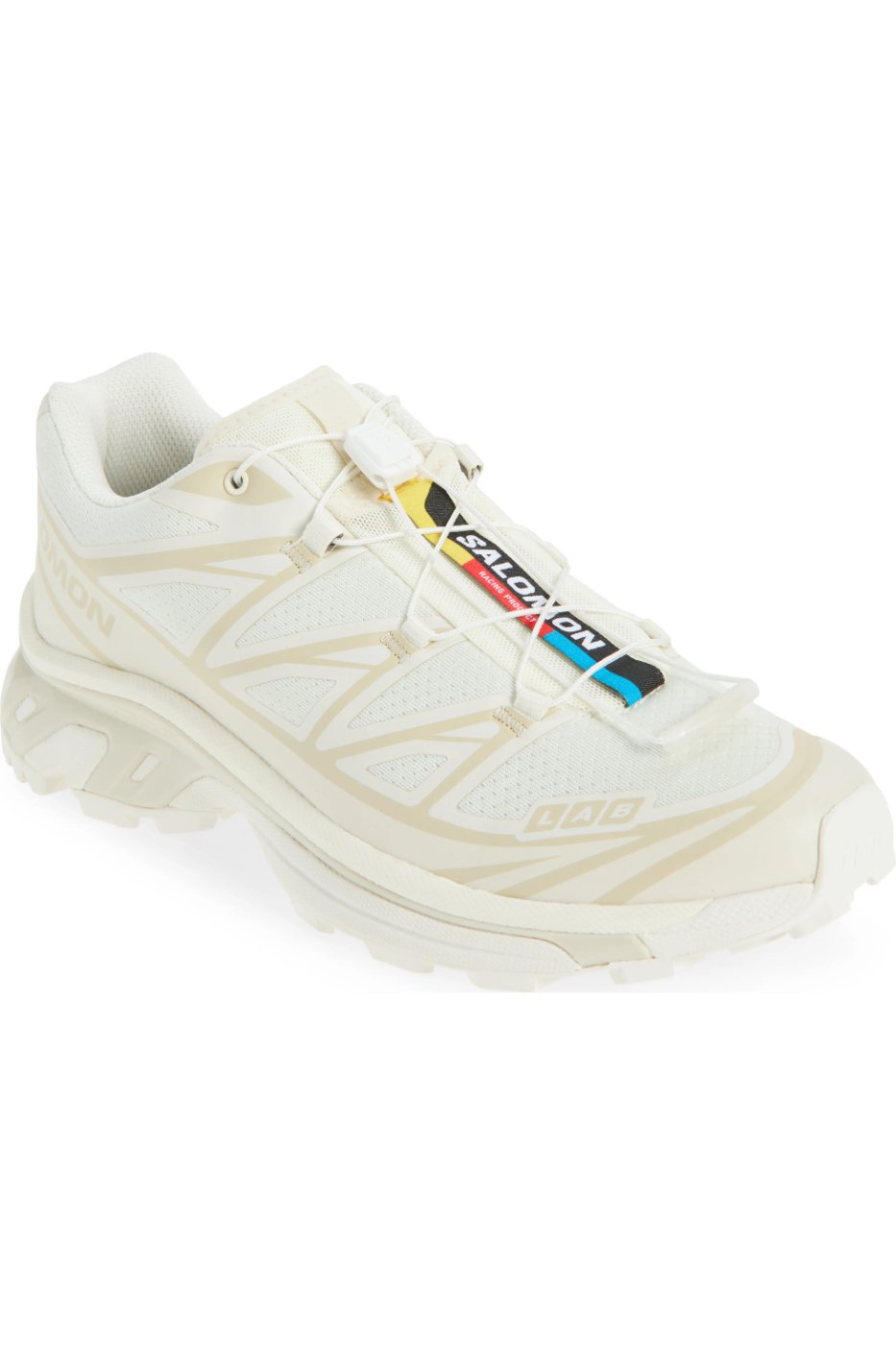 Salomon XT-6 in white and bone, heritage research